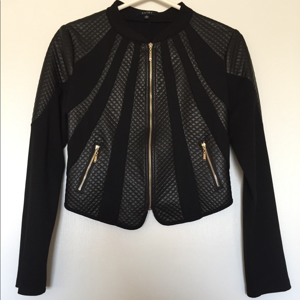 Crop Leather Jacket
